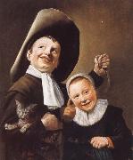 Judith leyster A Boy and a Girl with a Cat and an Eel Sweden oil painting reproduction